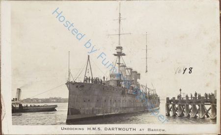 Cruiser HMS Dartmouth L 1911 in Walney Channel — Nowstalgia Gallery