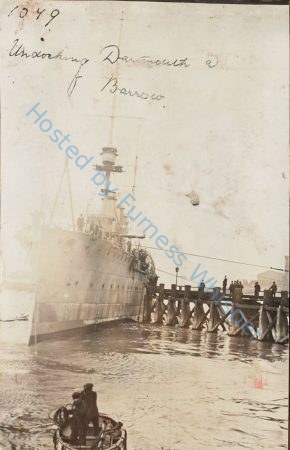 Cruiser HMS Dartmouth L 1911 in Walney Channel — Nowstalgia Gallery