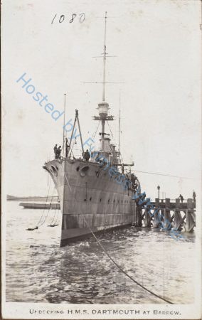 Cruiser HMS Dartmouth L 1911 in Walney Channel — Nowstalgia Gallery