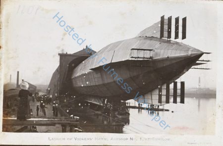 Launching of Vickers Naval Airship No1 at Barrow. — Nowstalgia Gallery