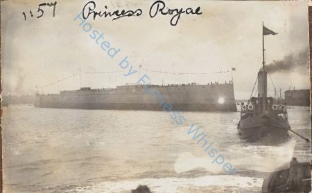 Broad starboard bow of Princess Royal in Walney Channel — Nowstalgia Gallery