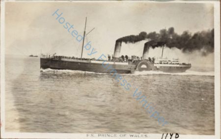 Paddle Steamer PRINCE OF WALES — Nowstalgia Gallery