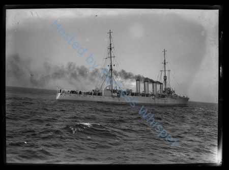 Cruiser HMS Dartmouth L 1911 Leaving Barrow — Nowstalgia Gallery