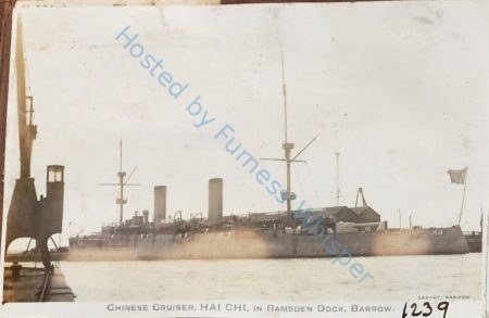 Chinese Cruiser Hai Chi in Ramsden Dock — Nowstalgia Gallery