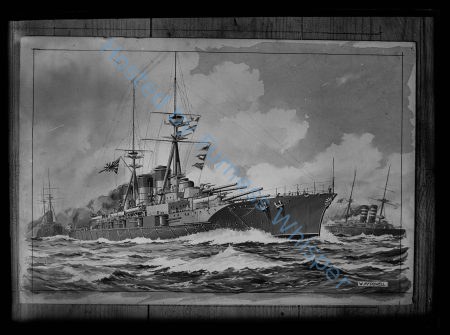 Painting of Japanese Battlecruiser Kongo L 1912 — Nowstalgia Gallery