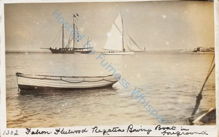 Falcon. Fleetwood Regatta, rowing boat in foreground — Nowstalgia Gallery