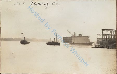 Canadian Floating Dock DUKE OF CONNAUGHT in Walney Channel — Nowstalgia Gallery