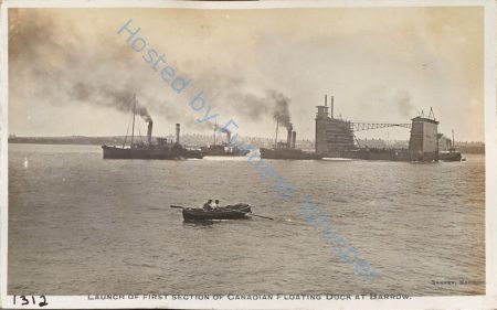 Launch of first section of Canadian Floating Dock DUKE OF CONNAUGHT at Barrow — Nowstalgia Gallery