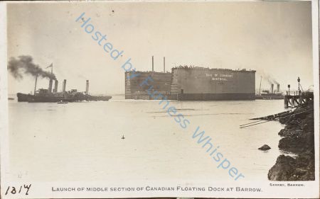 Launch of Middle Section of Canadian Floating Dock DUKE OF CONNAUGHT — Nowstalgia Gallery