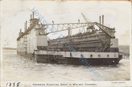 Canadian Floating Dock in Walney Channel (Duke of Connaught, the Canadian drydock) — Nowstalgia Gallery
