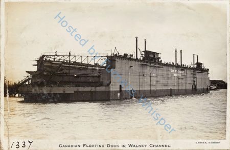 Canadian Floating Dock in Walney Channel (Duke of Connaught, the Canadian drydock) — Nowstalgia Gallery