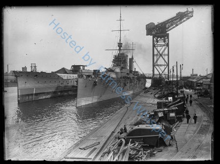 Japanese Battlecruiser Kongo And Hms Princess Royal Fitting Out — Nowstalgia Gallery