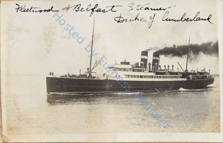 Isle of Man Steamer RAMSEY, was Duke Of Cumberland, built 1909 — Nowstalgia Gallery