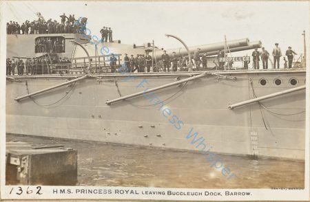 Cruiser HMS Princess Royal, launched 29-4-1911 — Nowstalgia Gallery