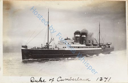 Steamer Duke Of Cumberland — Nowstalgia Gallery