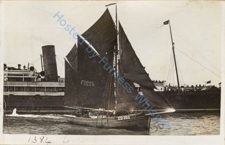 Trawler FD 203 (Desdemona) in Fleetwood Channel — Nowstalgia Gallery