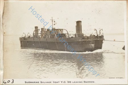 Submarine Salvage Boat  YC 96 leaving Barrow — Nowstalgia Gallery