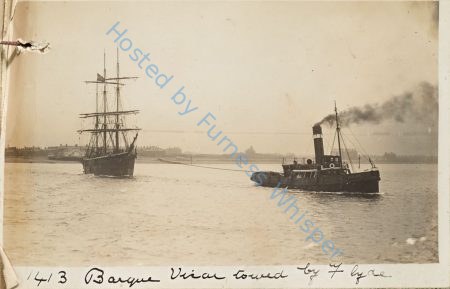 Barque Vikar Towed By Tug Fylde — Nowstalgia Gallery