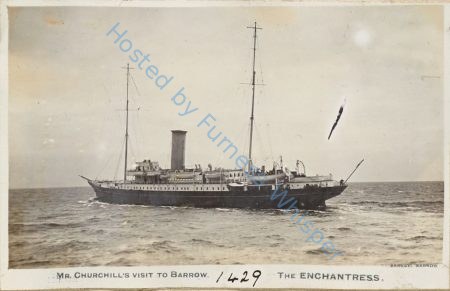 Mr Churchill's visit to Barrow    The Enchantress — Nowstalgia Gallery