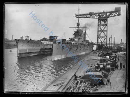 HIJMS Kongo and Battlecruiser HMS Princess Royal in Buccleuch Dock — Nowstalgia Gallery
