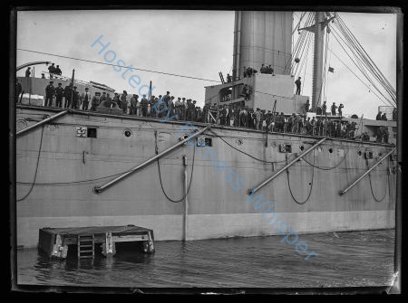 Battlecruiser HMS Princess Royal leaving Buccleuch Dock — Nowstalgia Gallery