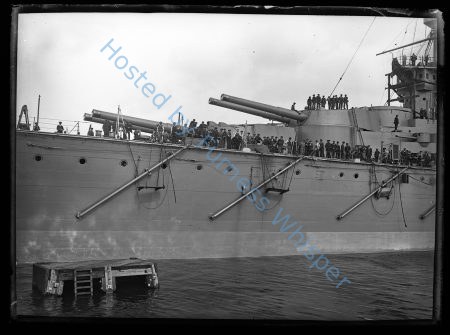 Battlecruiser HMS Princess Royal leaving Buccleuch Dock — Nowstalgia Gallery
