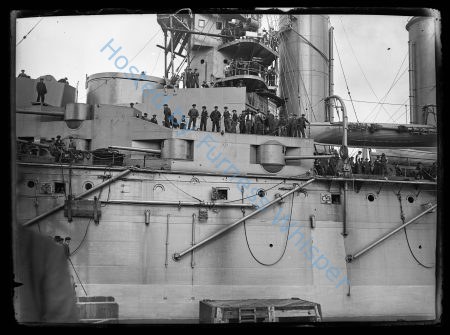 Battlecruiser HMS Princess Royal leaving Buccleuch Dock — Nowstalgia Gallery