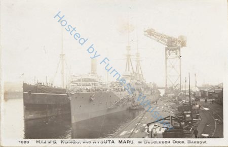 Atsuta Maru and Japanese Battlecruiser Kongo with Tug Furness — Nowstalgia Gallery
