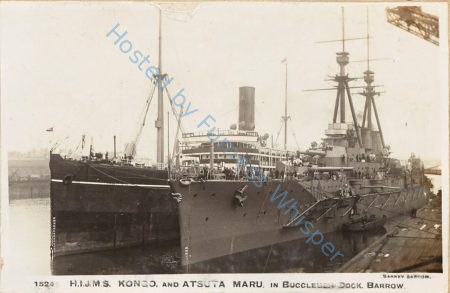 Atsuta Maru and Japanese Battlecruiser Kongo with Tug Furness — Nowstalgia Gallery