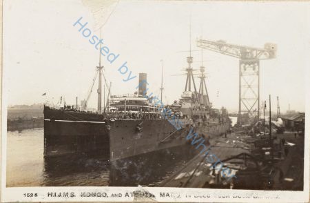 Atsuta Maru and Japanese Battlecruiser Kongo with Tug Furness — Nowstalgia Gallery