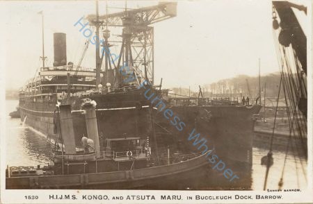 Atsuta Maru and Japanese Battlecruiser Kongo with Tug Furness — Nowstalgia Gallery