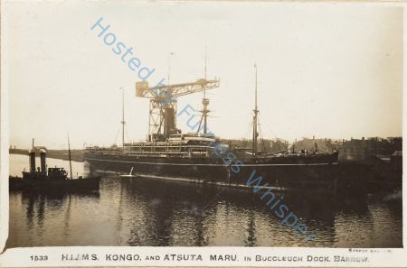 Atsuta Maru and Japanese Battlecruiser Kongo with Tug Furness — Nowstalgia Gallery