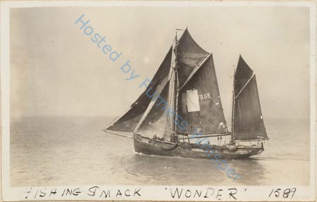 Sailing Trawler FD 68 Fishing smack WONDER — Nowstalgia Gallery