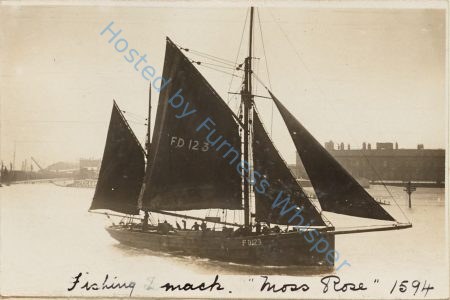 Fishing Smack MOSS ROSE at Fleetwood — Nowstalgia Gallery