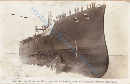 Launch of Turkish Battleship, RESHADIEH at Vickers Works, Barrow — Nowstalgia Gallery