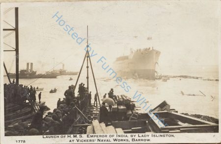 Launch of HMS Emperor of India at Barrow - Nov 27  1913 — Nowstalgia Gallery