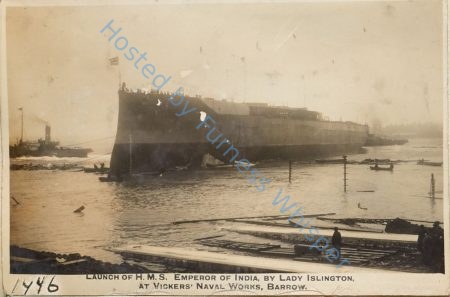 Launch of HMS Emperor of India at Barrow - Nov 27  1913 — Nowstalgia Gallery