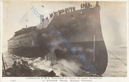 Warship HMS Emperor Of India LB 27-11-1913 — Nowstalgia Gallery