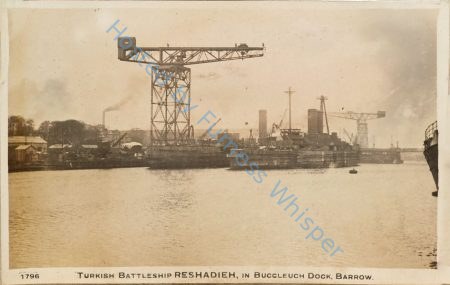 Turkish Battleship Reshadieh - renamed HMS ERIN, in Buccleuch Dock, Barrow — Nowstalgia Gallery