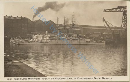 Brazilian Monitors Built by Vickers' Ltd., in Devonshire Dock, Barrow — Nowstalgia Gallery
