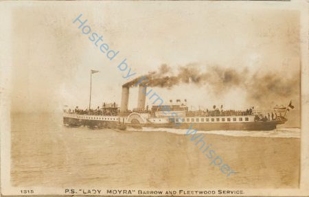 P.S. LADY MOYRA Barrow and Fleetwood Service — Nowstalgia Gallery