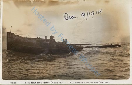 The Benzine Ship disaster   All that is left of the VEDRA — Nowstalgia Gallery
