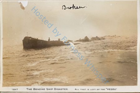 The Benzine Ship disaster   All that is left of the VEDRA — Nowstalgia Gallery