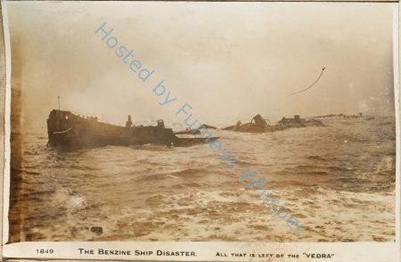 The Benzine Ship disaster   All that is left of the VEDRA — Nowstalgia Gallery