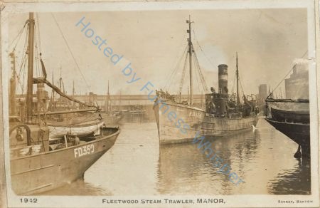 Fleetwood Steam Trawler FD174 Manor — Nowstalgia Gallery