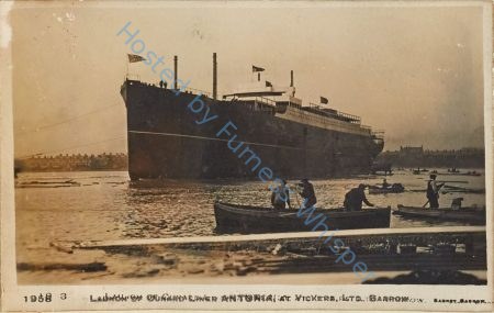 Launch of Cunard Liner ANTONIA, at Vickers, Ltd. Barrow — Nowstalgia Gallery