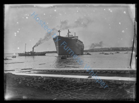 Launch of Cunard Liner ANTONIA, at Vickers, Ltd. Barrow — Nowstalgia Gallery