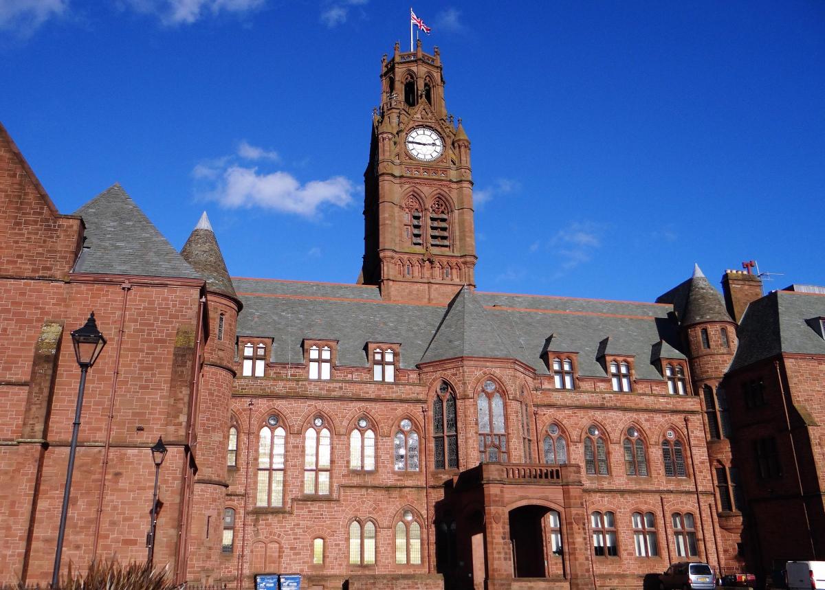 Image for Town hall a crown jewel in red sandstone