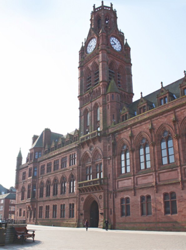 Image for Town hall a crown jewel in red sandstone