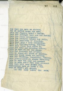 Frank Wood’s Hat Shop History